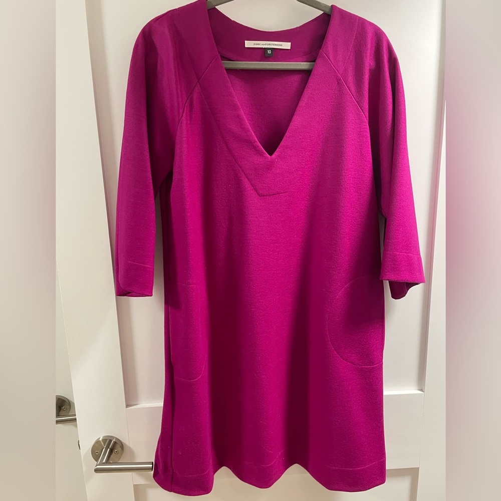 DVF Diane Von Furstenberg Aidia Wool Shift Dress